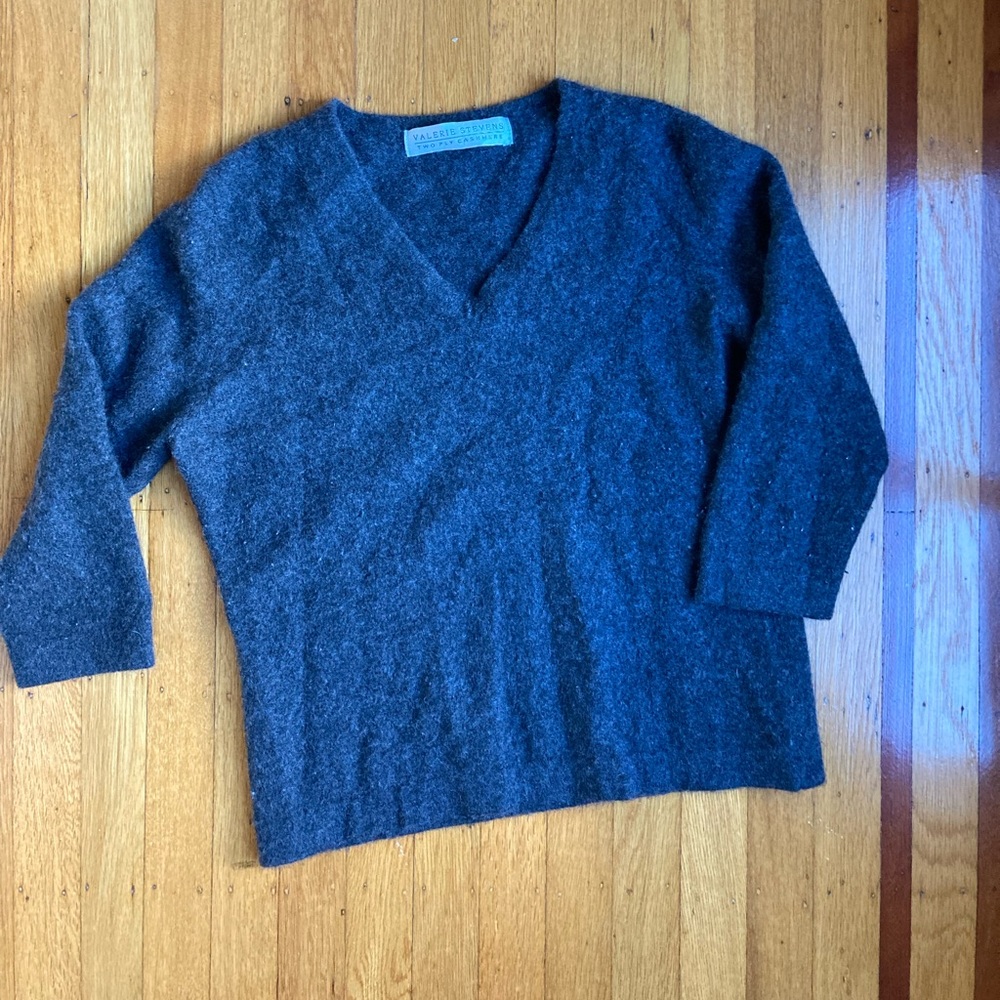 Grey Cashmere Top